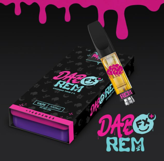 Photograph of product: REM | .5g | Distillate | Cartridge | Dab FX