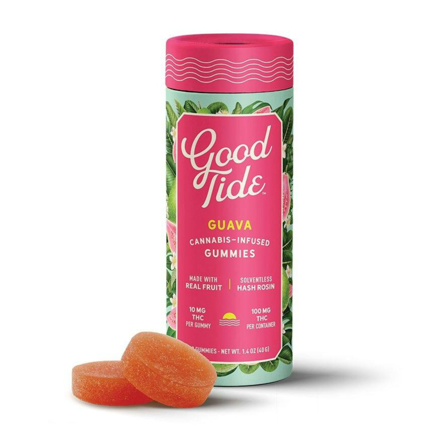 Photograph of product: GOOD TIDE SOLVENTLESS GUMMIES - GUAVA