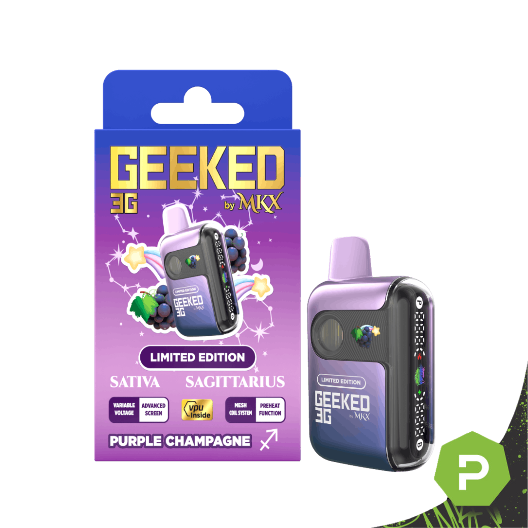 Photograph of product: Geeked Disposable | Purple Champagne