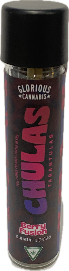 Photograph of product: Chulas - Berry Fusion Tarantula Infused Preroll - 1g