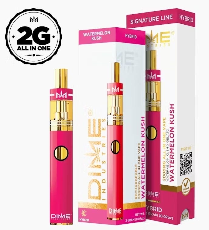 Photograph of product: DIME - 2g Disposable - Watermelon Kush