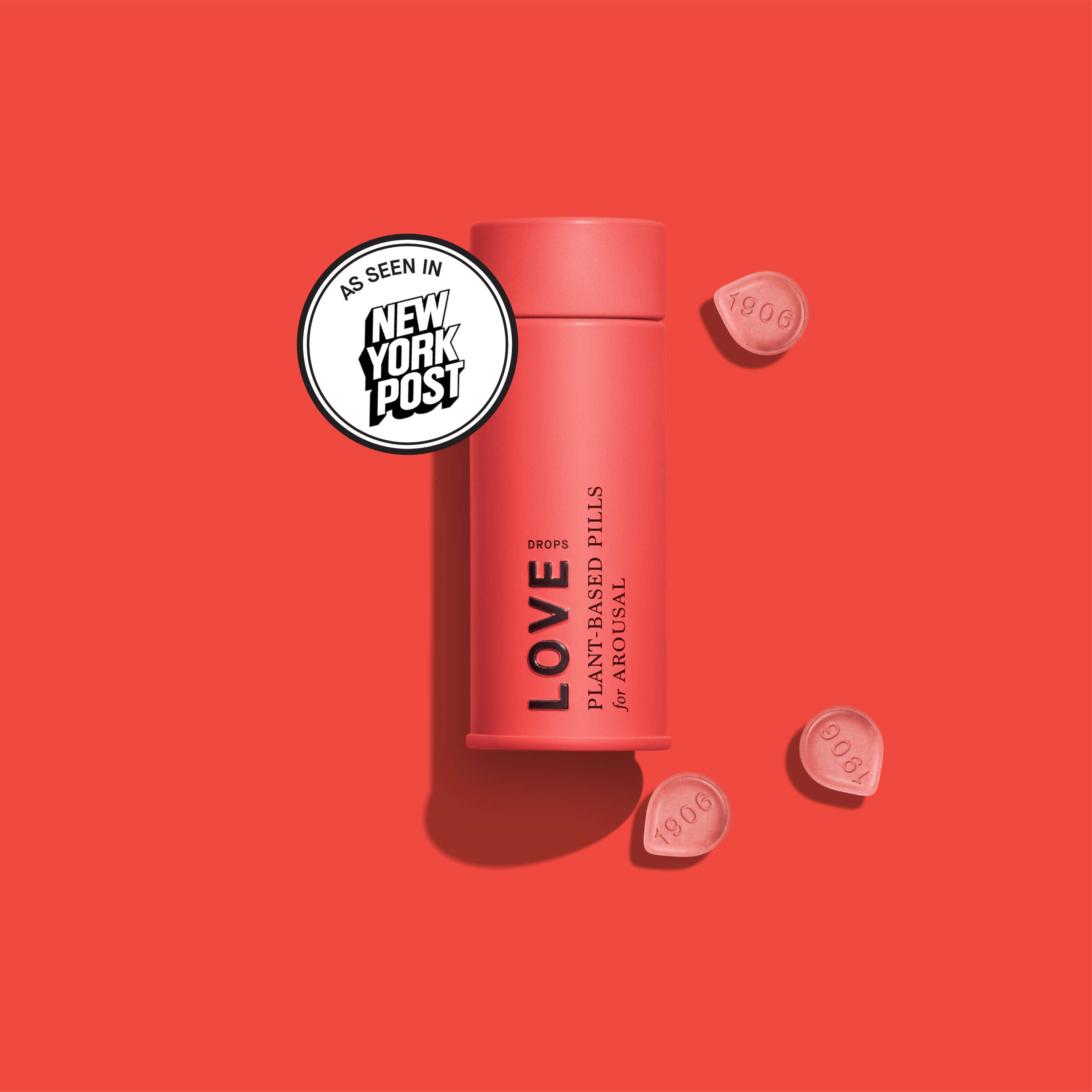 Photograph of product: 1906 | Love | Plant-Based Pills | TH-oui CBD | 100MG