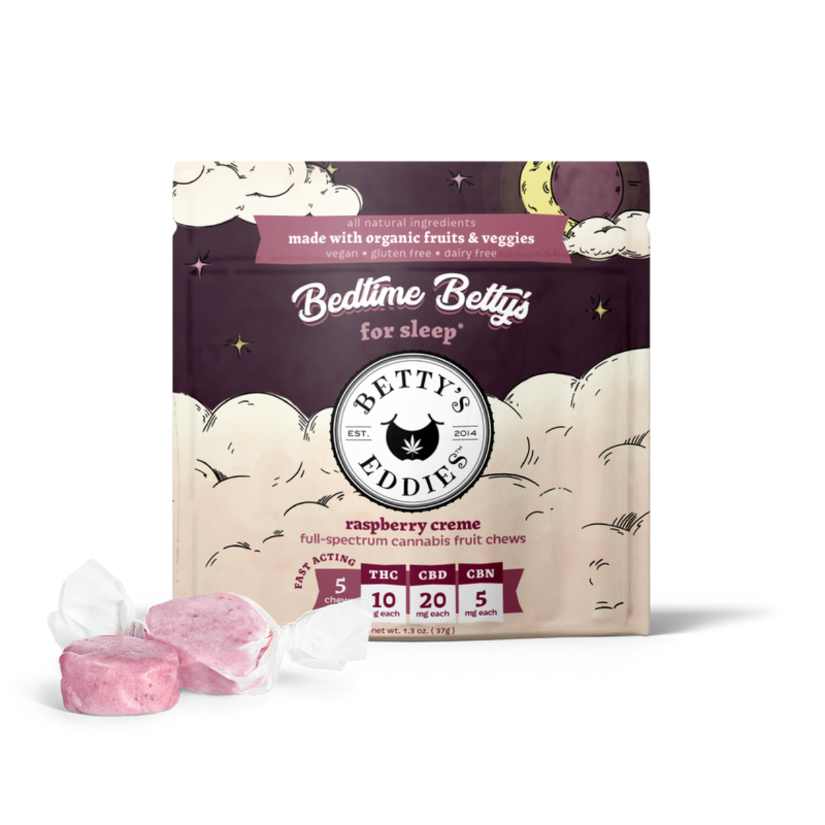 Photograph of product: BE Raspberry Creme 2pc 20mg $7 ($5 DDD)