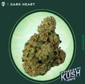 Photograph of product: Foreign Kush Mints | Dark Heart Collection | 3.5g