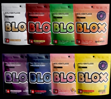 Photograph of product: Green Apple Single 100MG Blox Gummy (Happy Cabbage)
