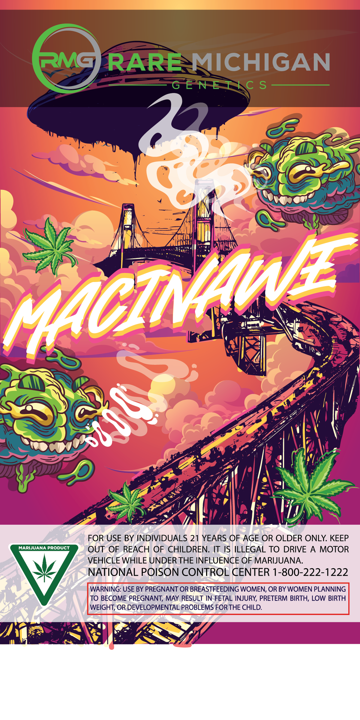 Photograph of product: RMG - Macinawe - PreRoll 10-Pack