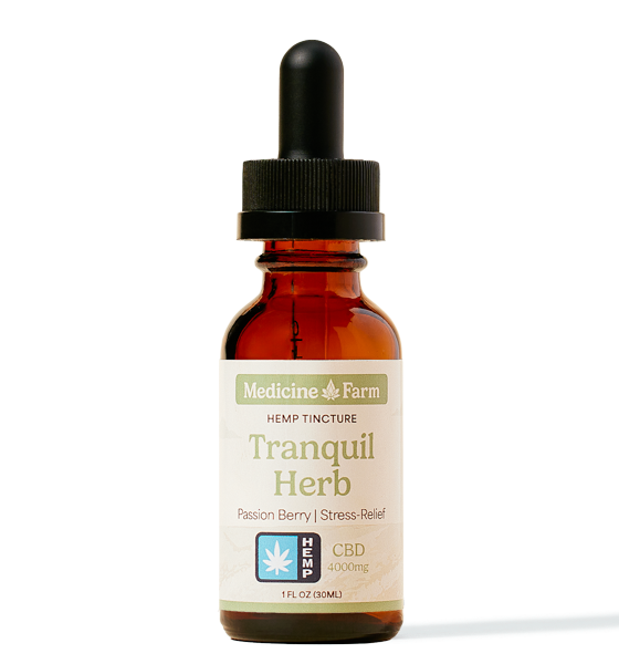 Photograph of product: Medicine Farm Tincture | Tranquil Herb Soothing CBD