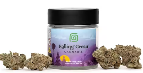 Photograph of product: Rolling Green East Coast Sour Diesel - 3.5g