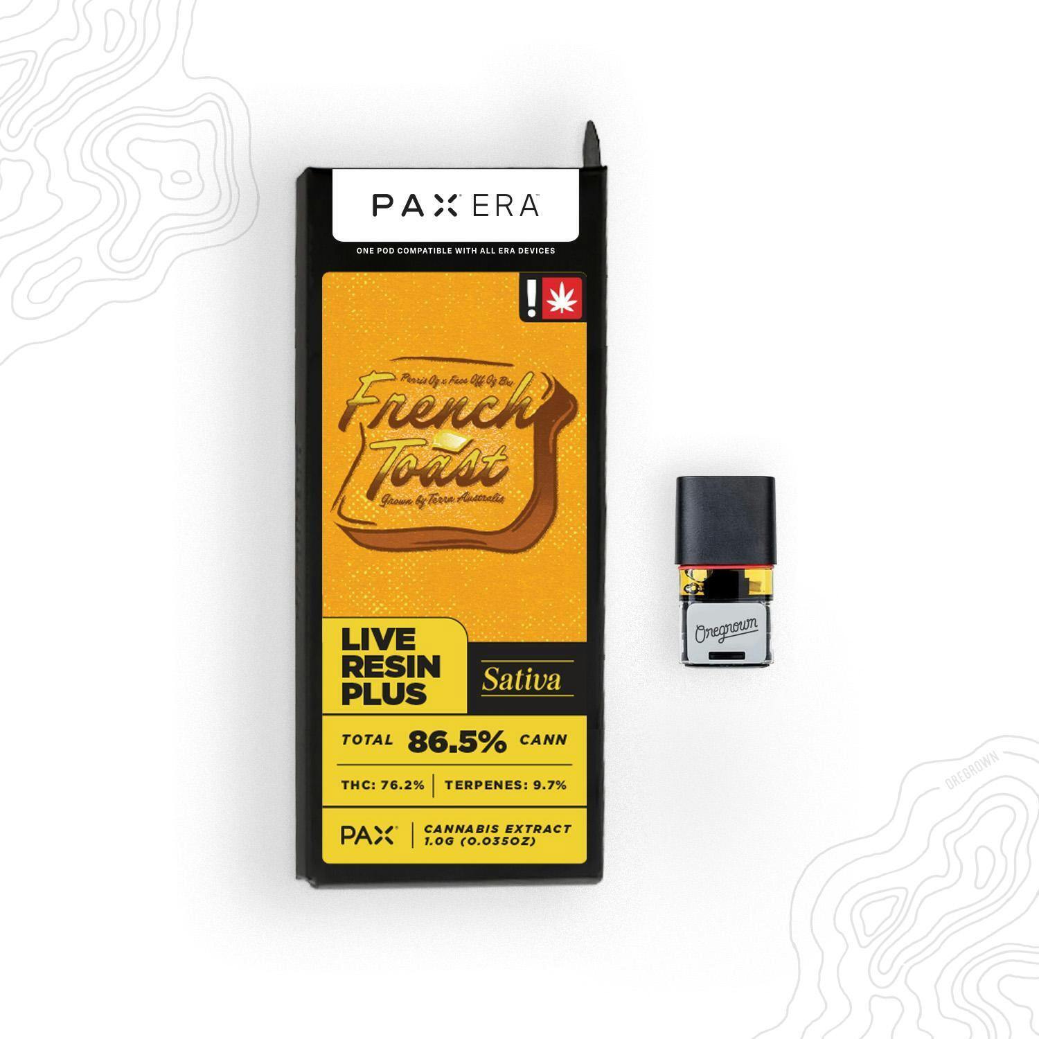 Photograph of product: Oregrown 1G Live Resin Pax Pod - French Toast