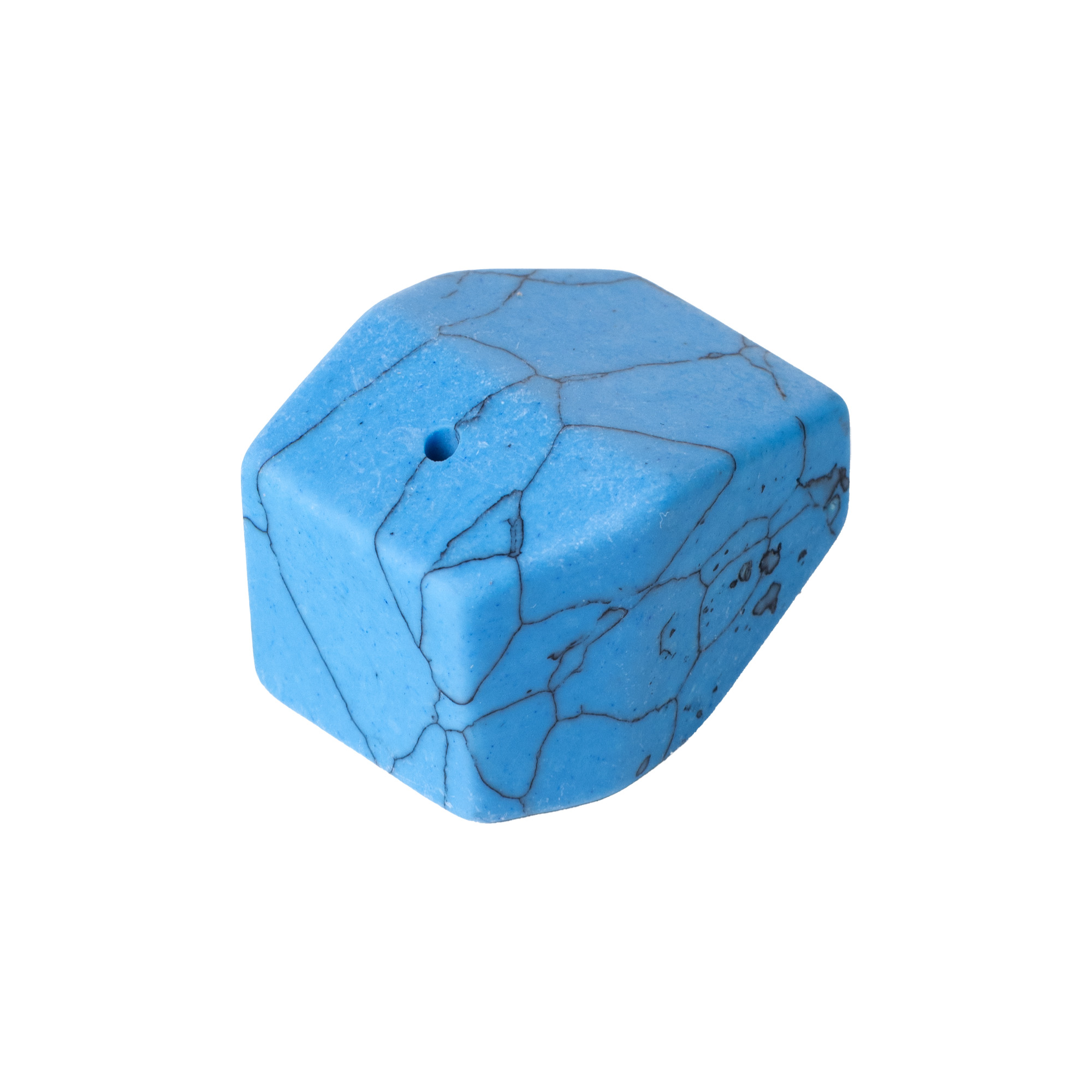Photograph of Product: Blue Turquoise- Faceted Incense Holder