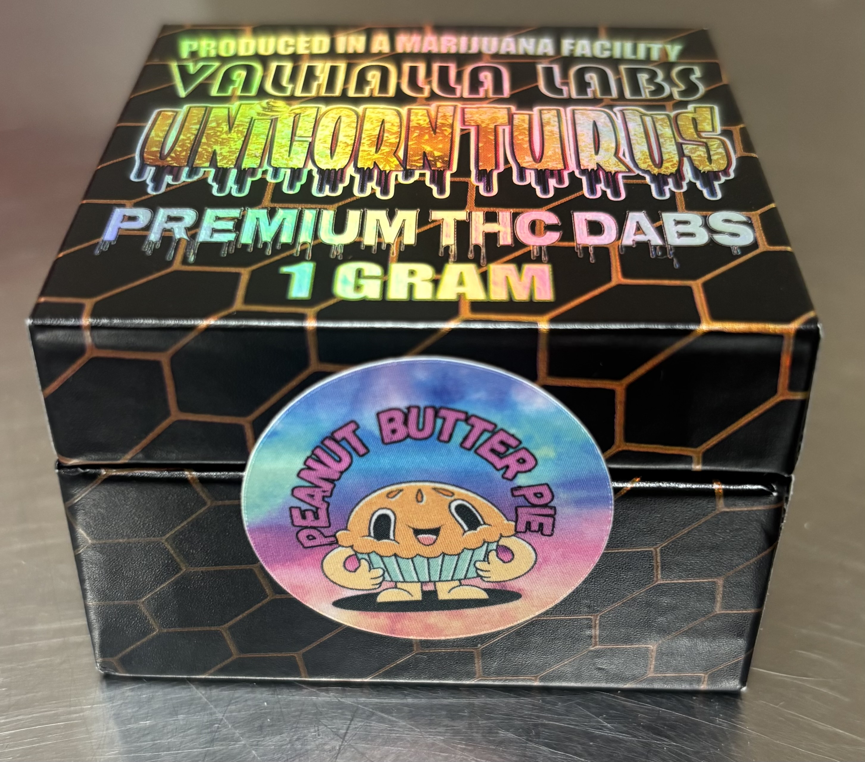 Photograph of product: Valhalla Peanut Butter Pie 1g Live Resin