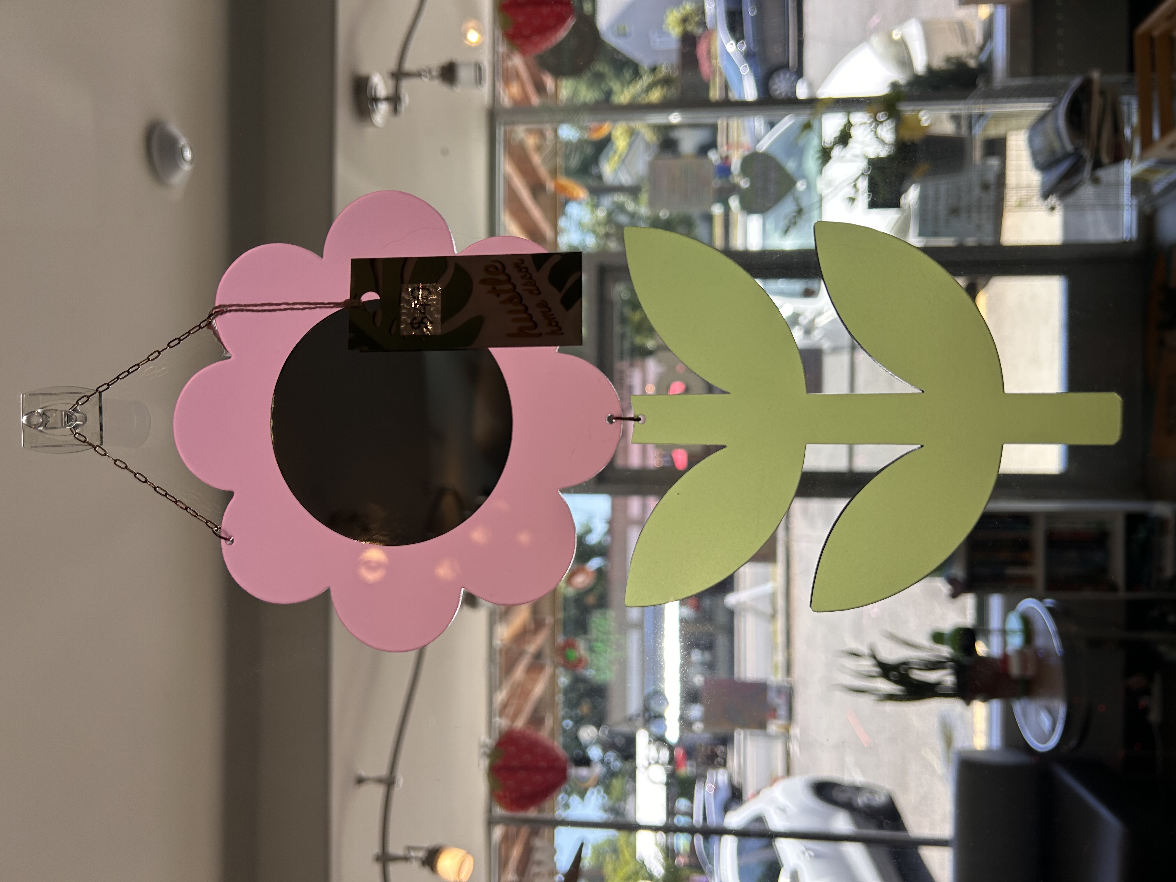 Photograph of product: Hustle Home Decor Flower Mirror - Assorted Colors