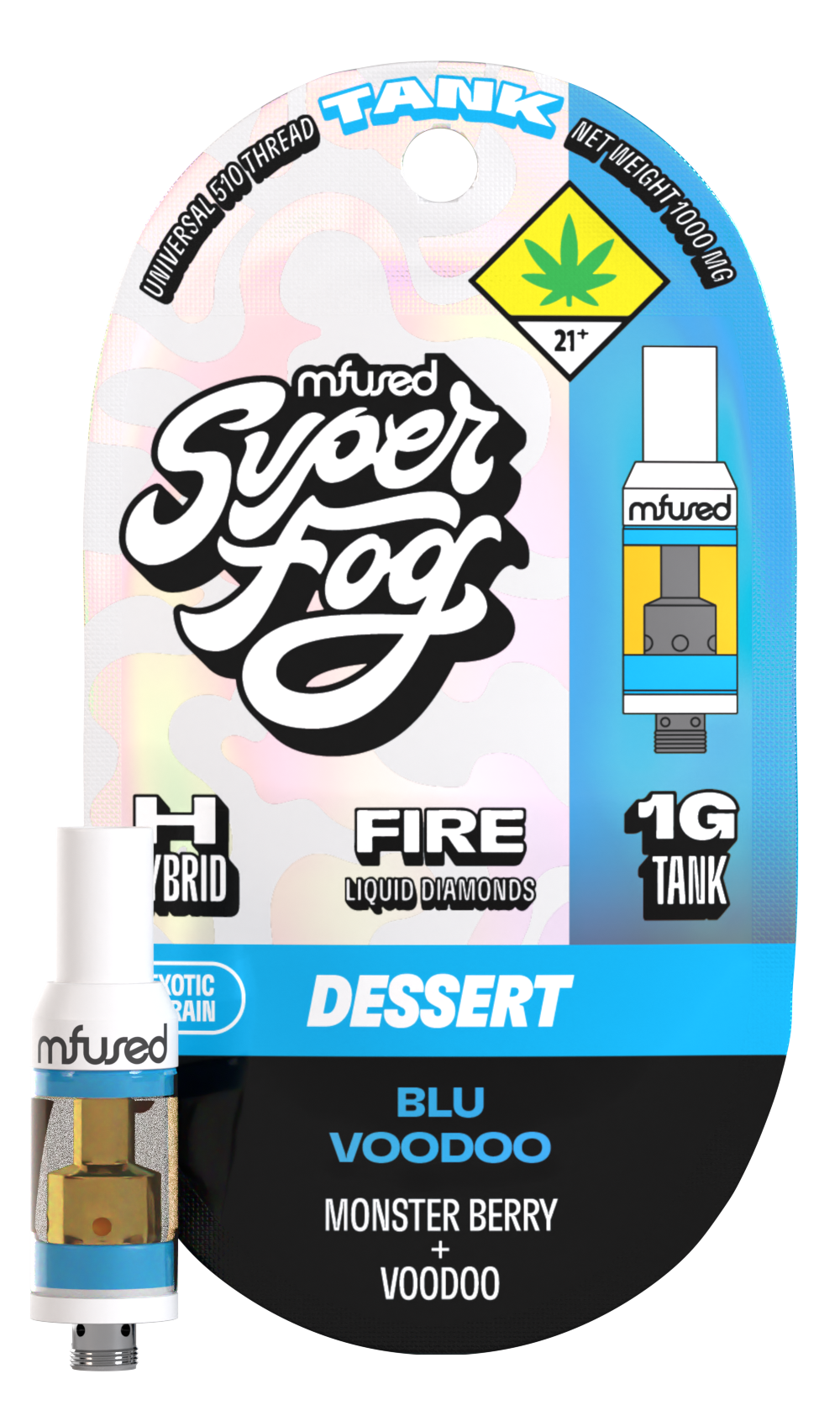 Photograph of product: Mfused VAPE Blu Voodoo Tank 1g