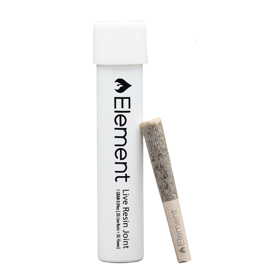Photograph of product: Element - 1g Live Resin Pre-Roll - Lemon Cherry Gelato x Lemon Pine