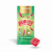 Photograph of product: Sauce Essentials - Bursts - Live Rosin Gummies - Juicy Watermelon - 200MG