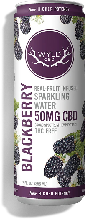 Photograph of product: Blackberry Sparkling Water CBD