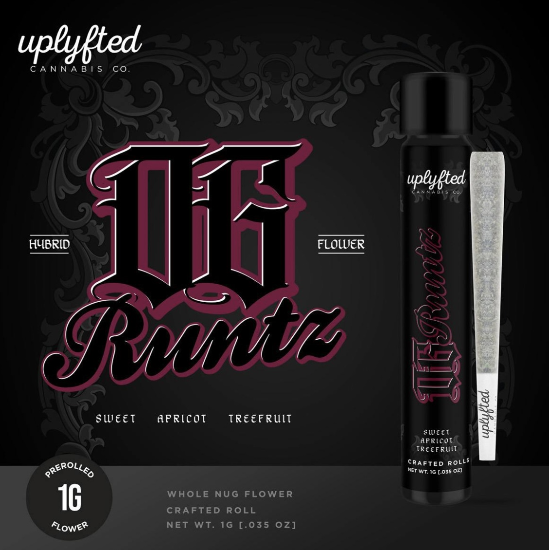 Photograph of product: AU Uplyfted: OG Runtz Bubble au chocolat 1G