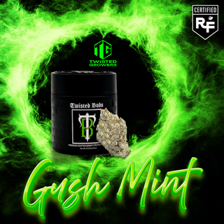 Photograph of product: Twisted Buds - Gush Mints - Flower - 3.5g