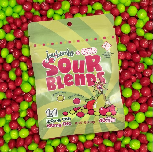 Photograph of product: Sour Fruit | 1:1 TH-oui:CBD | 2.5mg/40ct