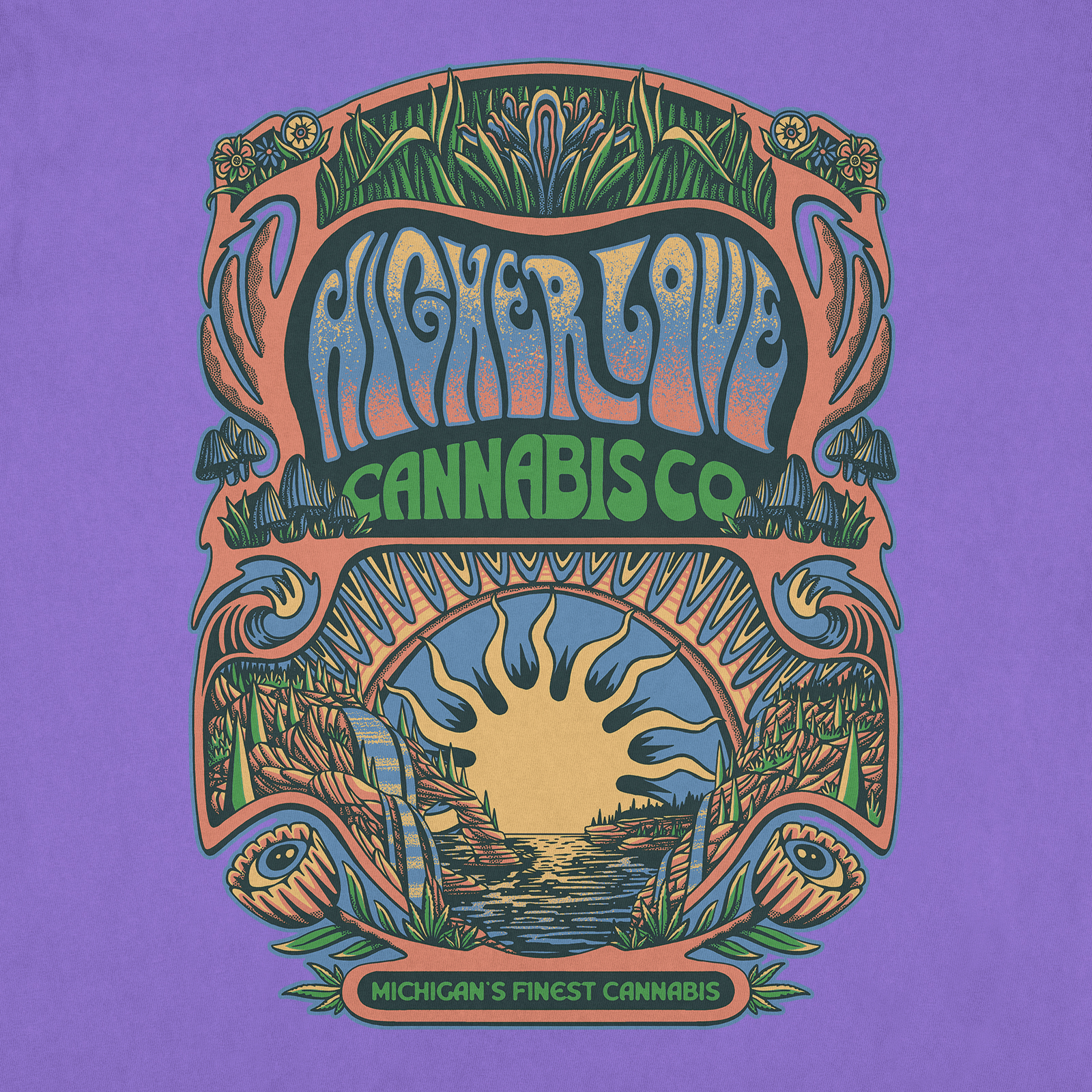 Photograph of product: Here Comes Sunshine Tee - Royal Purple (XL)