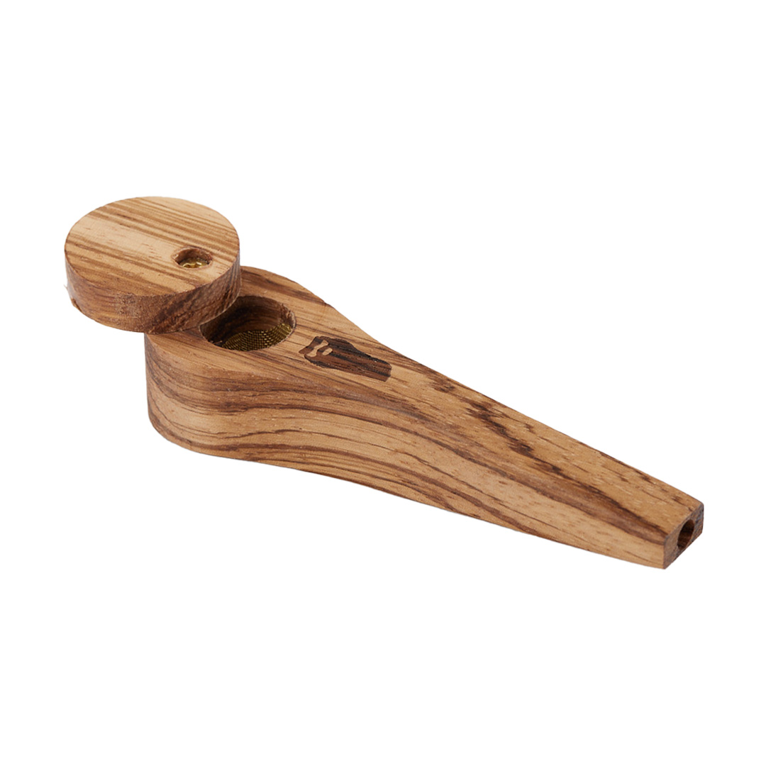 Photograph of product: Bearded | Exotic Pipe With Lid | Zebra Wood