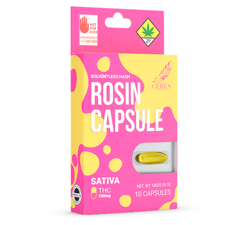 Photograph of product: CERES Rosin Capsules TH-oui 100mg - Oui'd .35oz
