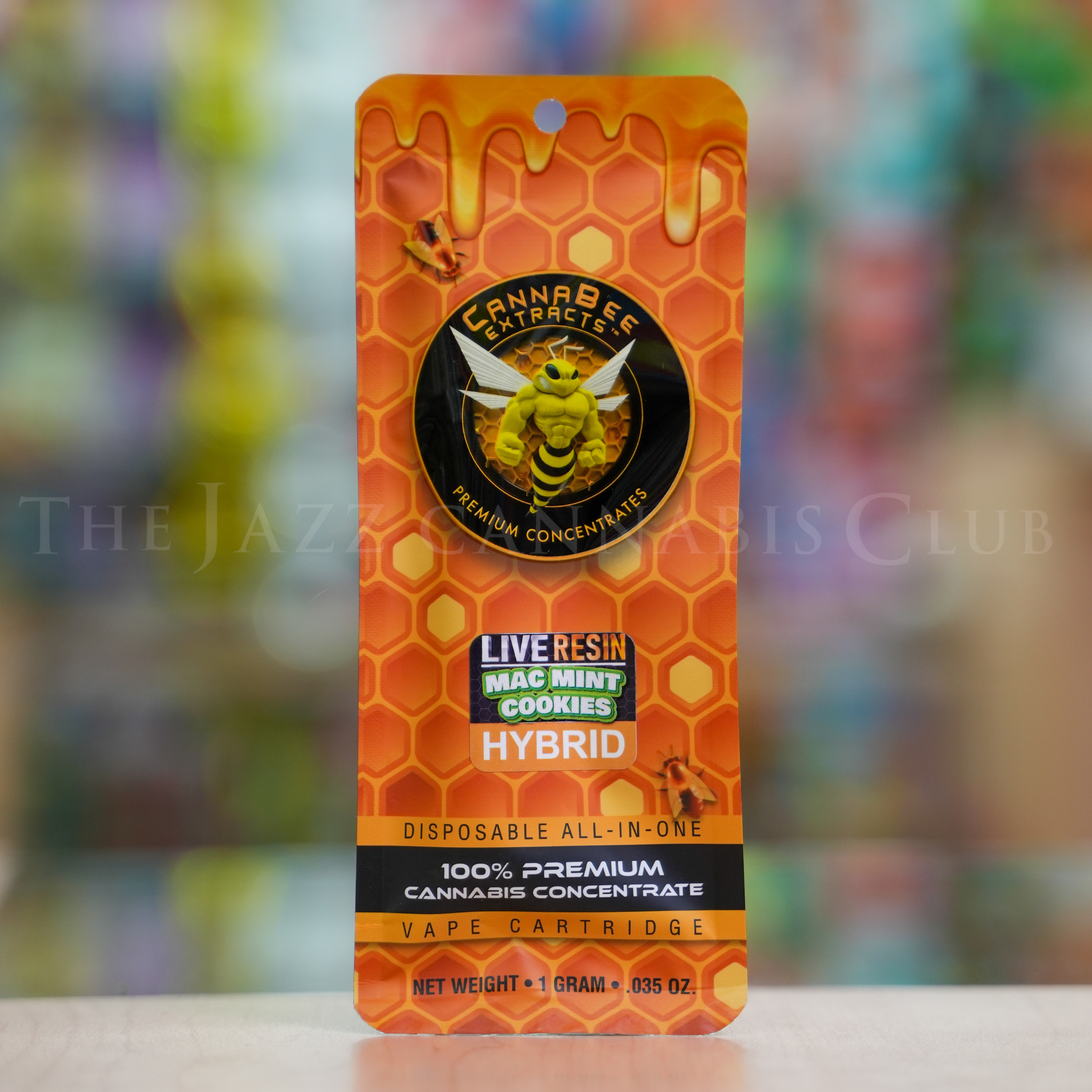 Photograph of product: Cannabee Extracts - Mac Mint Cookies Live Resin Disposable Vape (Hybrid)