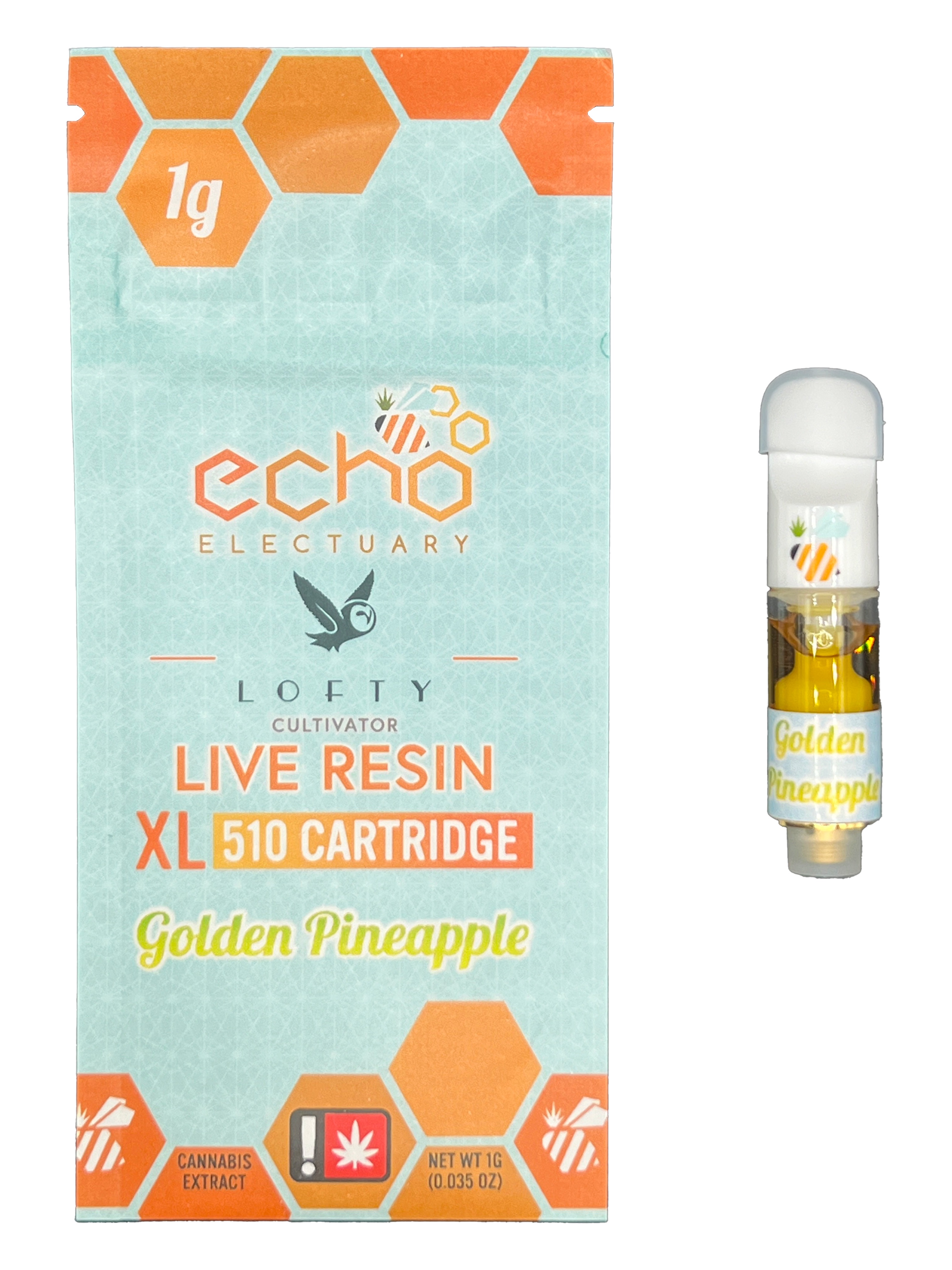 Photograph of product: Golden Pineapple Live Nectar XL Cartridge