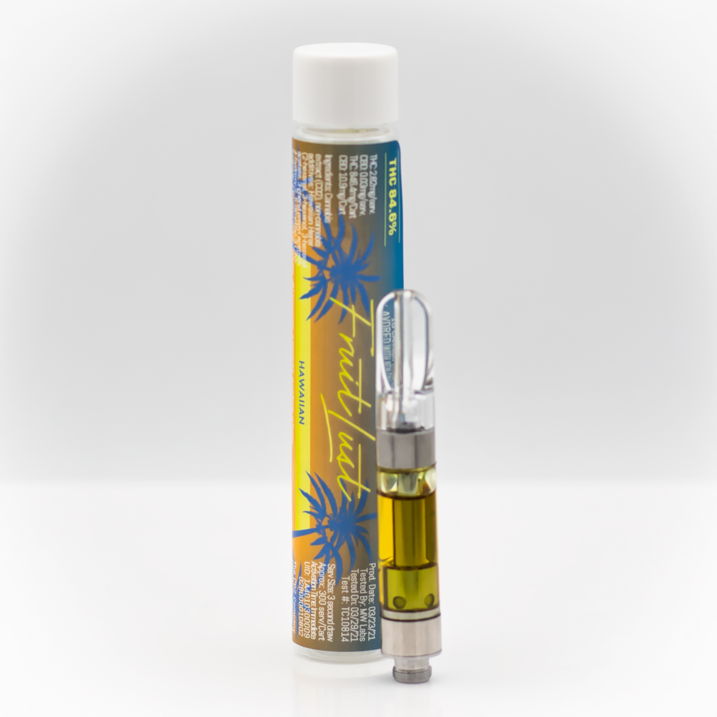 Photograph of product: Flavored Distilate - Oui'd - 510 - 1g - Hawaiian