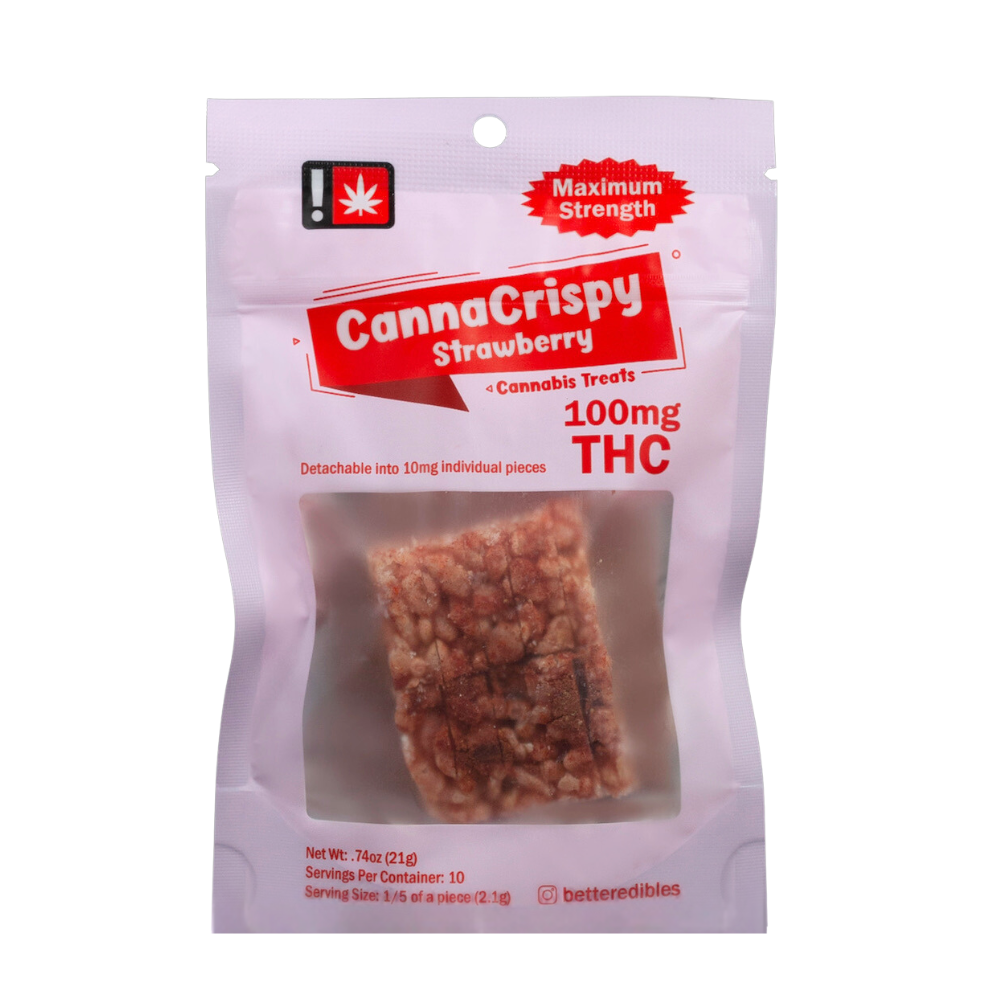 Photograph of product: CannaCrispy | Strawberry | Oui'd*
