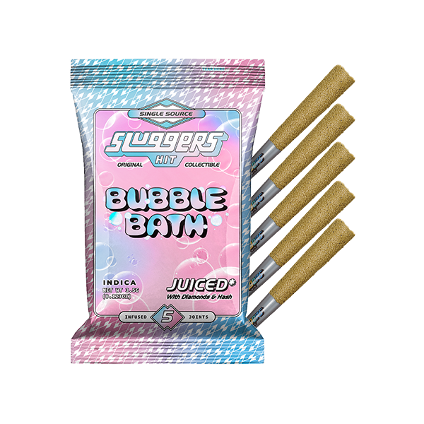 Photograph of product: Bubble Bath au chocolat & Diamond Infused Pre-Roll 5-Pk | Sluggers |