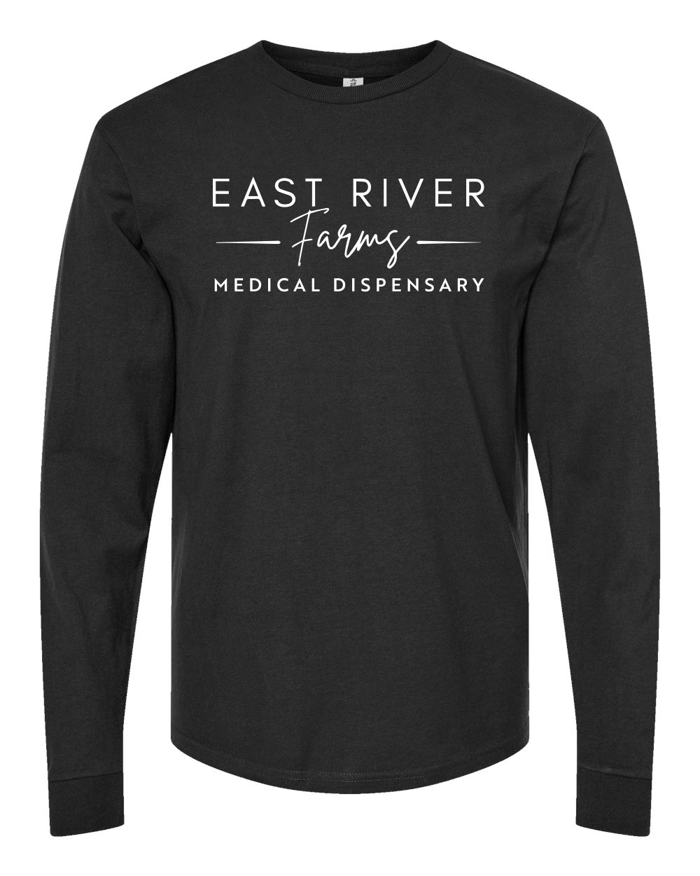 Photograph of product: ERF - Black L/S White Logo - XXL