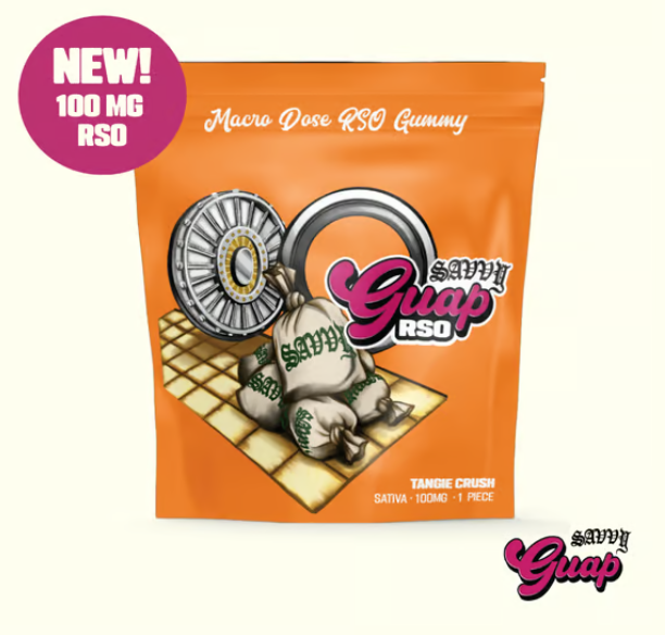 Photograph of product: GUAP TANGIE CRUSH 1PK RSO GUMMY 100MG