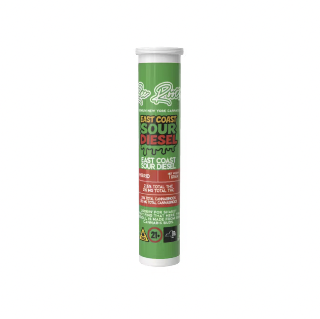 Photograph of product: Rec Roots - East Coast Sour Diesel - Pre-Roll (5 Pack)