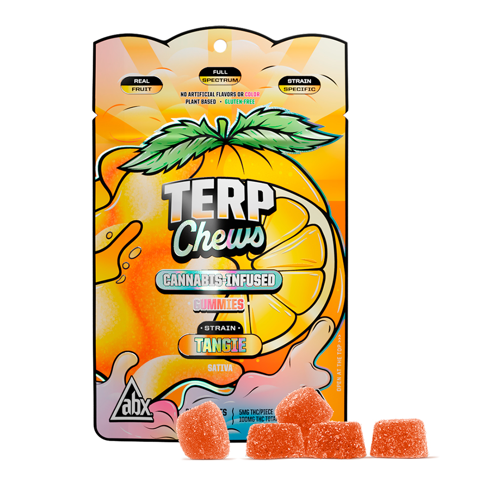 Photograph of product: ABX | Terp Chews Tangie - 100mg Gummies