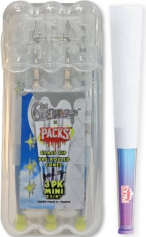 Photograph of product: Glones x Packs 3 Pack Mini Cones w/Glass Tip 1 1/4