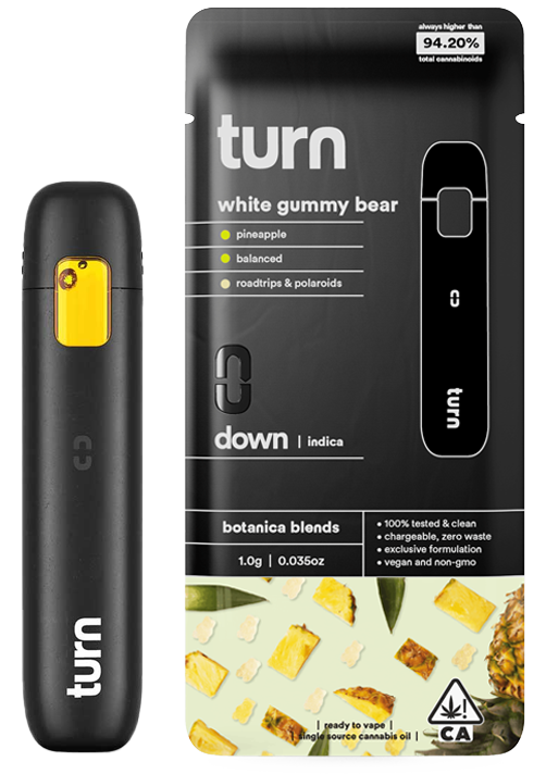 Photograph of product: Turn | White Gummy Bear | 1G AIO