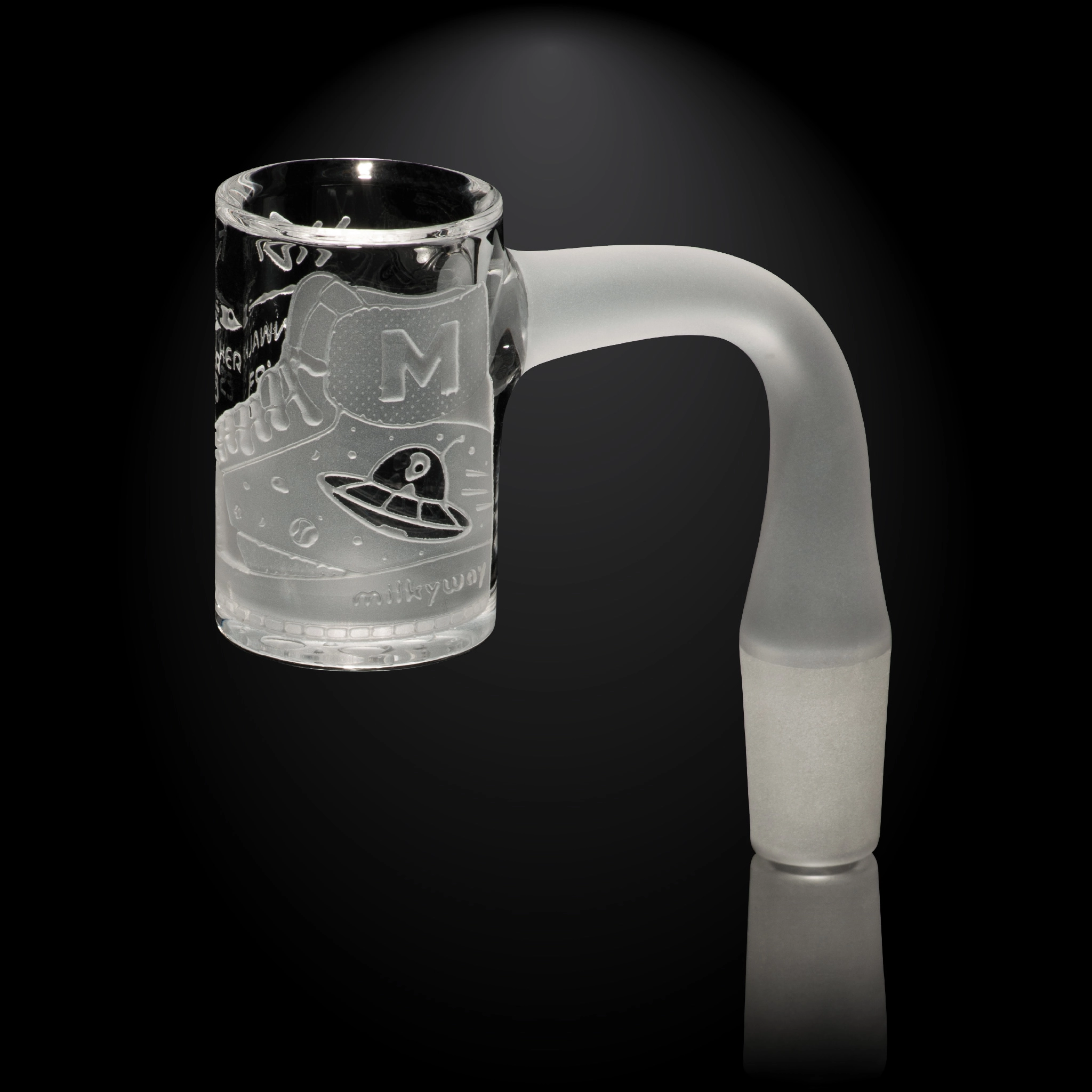 Photograph of product: Milkyway Glass | Moonwalker Sneakers | Quartz Banger | 45 Degree