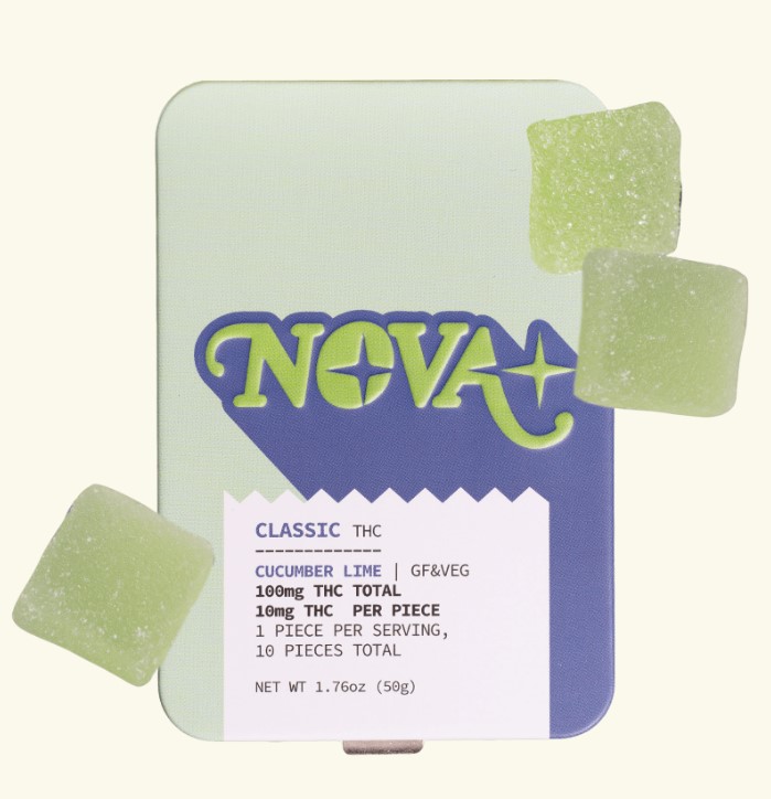 Photograph of product: Classic - Cucumber Lime | Vegan Gummies | 10pk | 100mg
