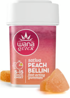Photograph of product: (S) Quick Peach Bellini Gummies
