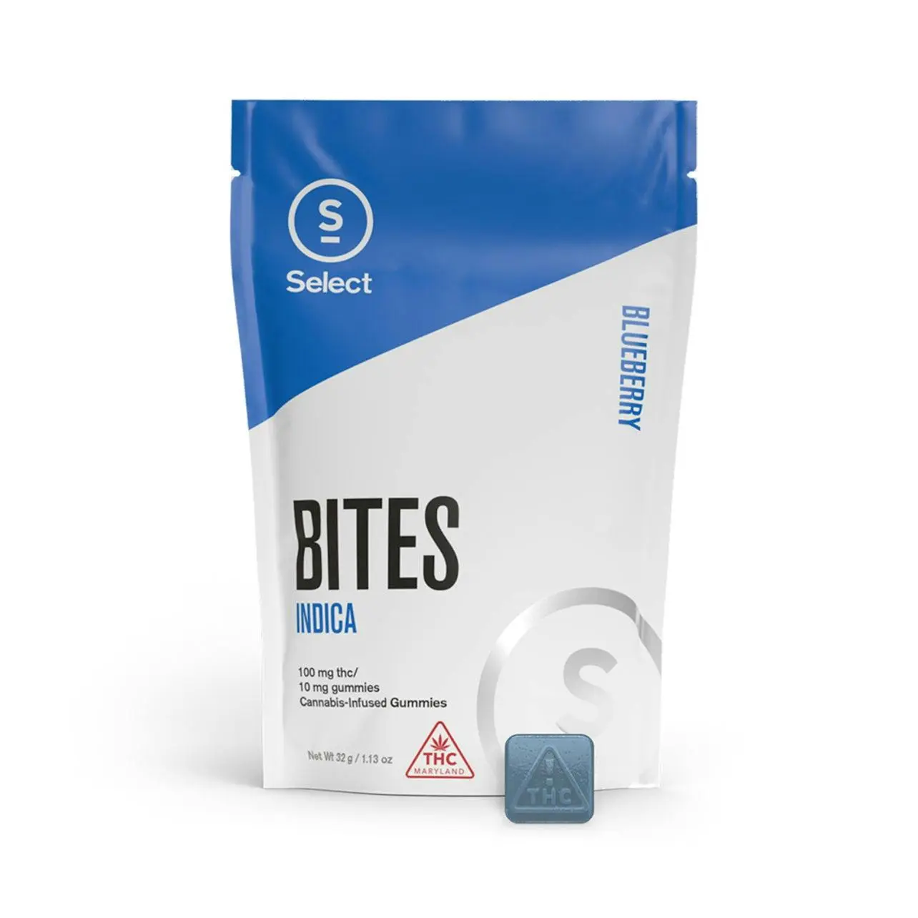 Photograph of product: Select - Classic Bites - Blueberry Oui'd- 100 MG