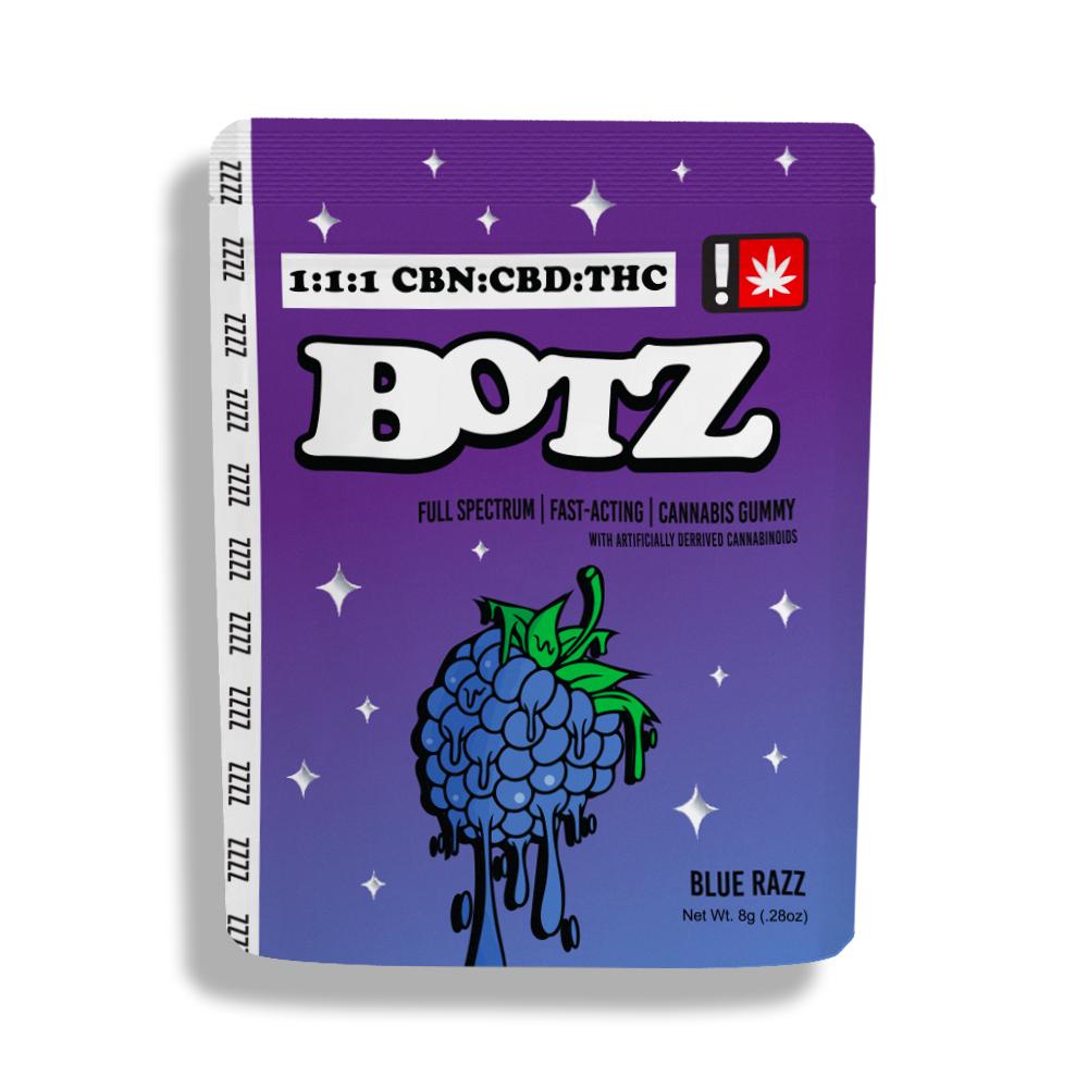 Photograph of product: Botz | Gummy | 1:1:1 Blue Razz