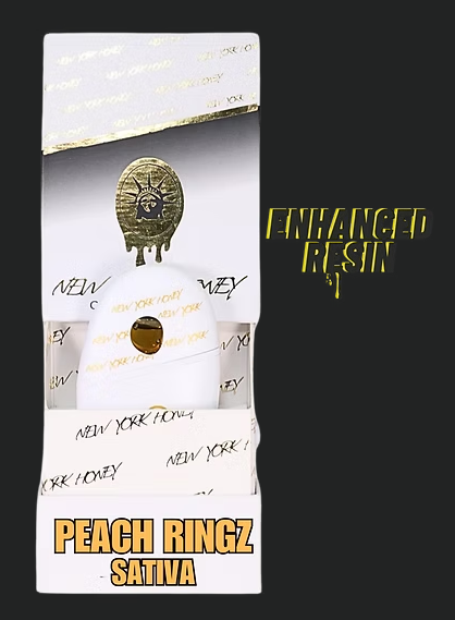 Photograph of product: Disposable Enhanced Resin Stone | Peach Ringz (S) New York Honey