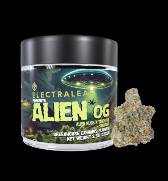 Photograph of product: Flower | Electraleaf | Alien OG - 3.5g