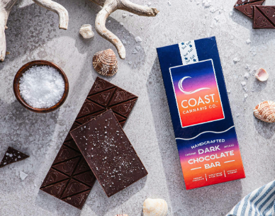 Photograph of product: Dark Chocolate Bar 1:1 (TH-oui:CBD) | 100mg