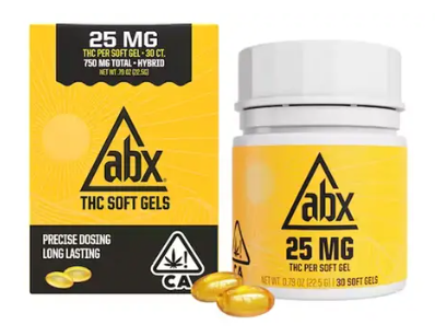 Photograph of product: [ABX] THC Soft Gels - 25mg - 30ct (H)
