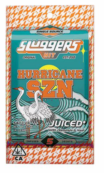 Photograph of product: Sluggers - Hurricane SZN - .7g 5Pk Infused Prerolls