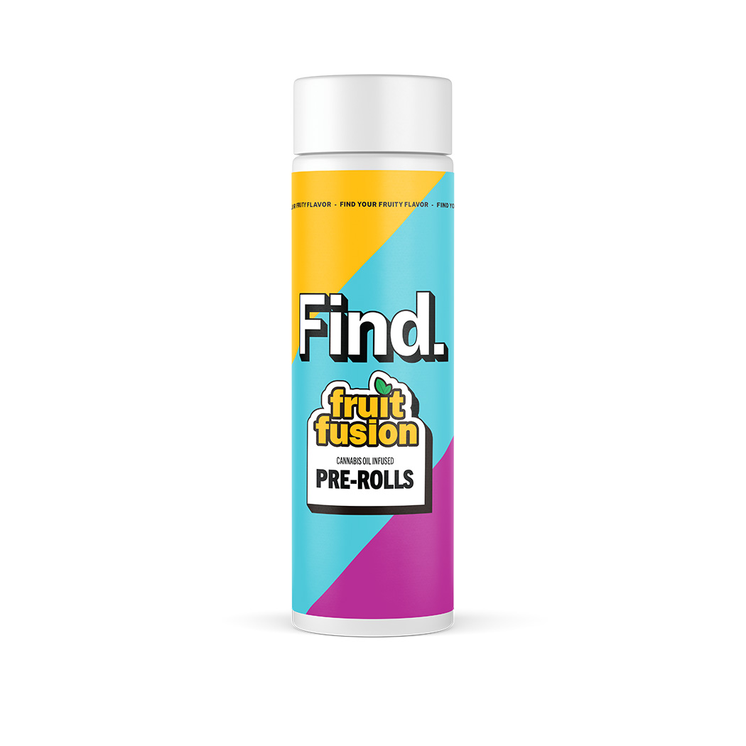 Photograph of product: Fruit Fusion Infused Hybrid Pre-Roll Pack 2.5g (1.25g ea | 2-Pack)