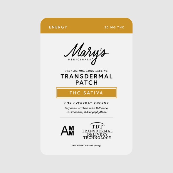 Photograph of product: Mary's Medicinals Transdermal Patch | TH-oui - Oui'd (Energy) - DHM