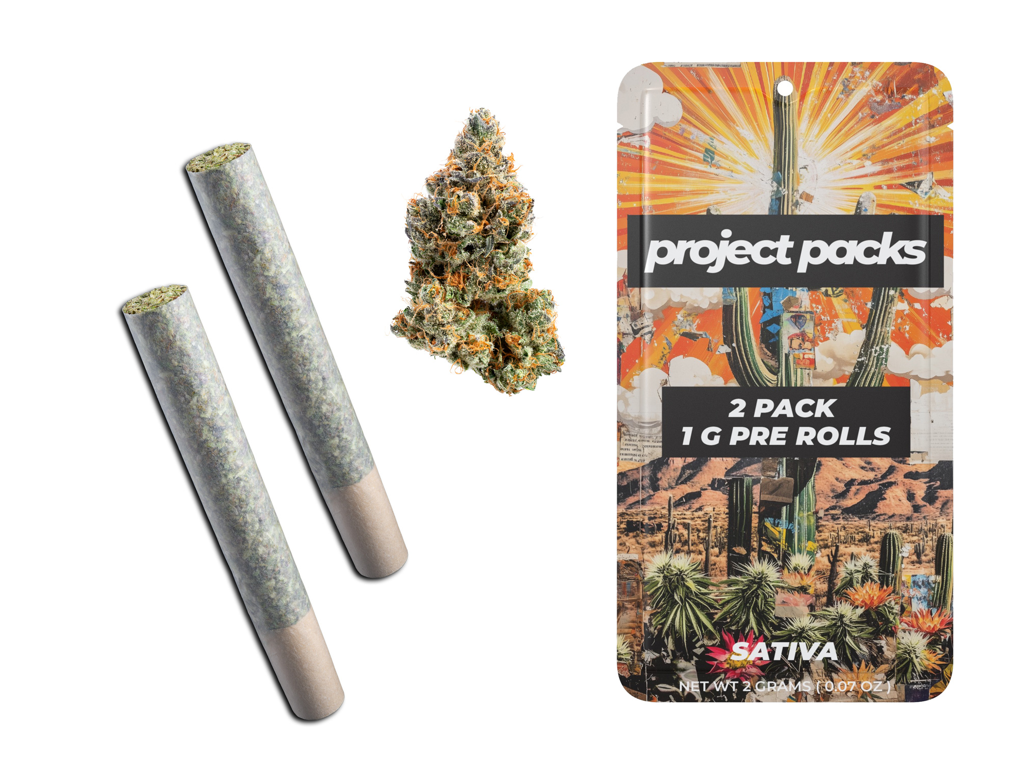 Photograph of product: Project Packs Pre-Roll (2pk) - Frostbite